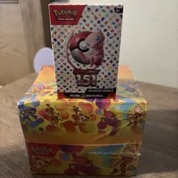 Pokemon TCG Scarlet & Violet 151 Mini Display Tin Case SEALED W/ Booster Box - Image 1