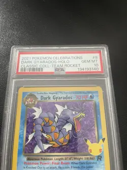 2021 Pokemon Celebrations Classic Collection - Dark Gyarados Holo 8/82 PSA 10 - Image 3