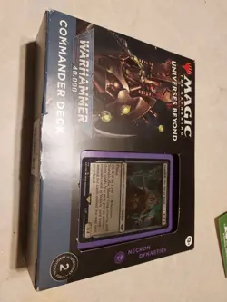Magic The Gathering: Warhammer 40K Necron Dynasties Commander Deck Sealed/New - Image 1