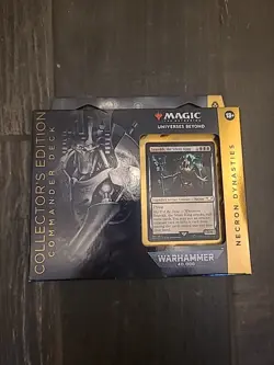 Magic the Gathering: Warhammer 40K Necron Dynasties Collector Commander Deck - Image 1