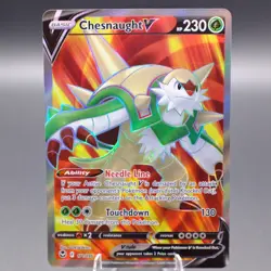 Chesnaught V (Full Art) 171/195 Ultra Rare SWSH12: Silver Tempest Pokemon TCG NM - Image 1