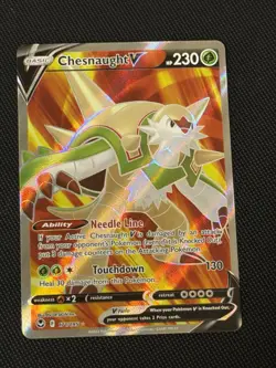 Chesnaught V 171/195 Silver Tempest Ultra Rare Full Art Holo Pokemon TCG NM - Image 1