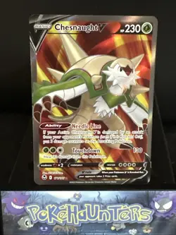 Pokemon Card Chesnaught V 171/195 Silver Tempest Full Art Holo Ultra Rare NM - Image 1