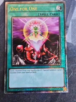 Yugioh One for One Quarter Century Secret Rare RA03-EN056 NM 1st Edition - Image 1