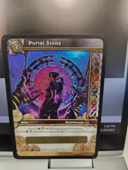 World Of Warcraft WoW TCG Portal Stone Unscratched And Unredeemed Loot Card - Image 2