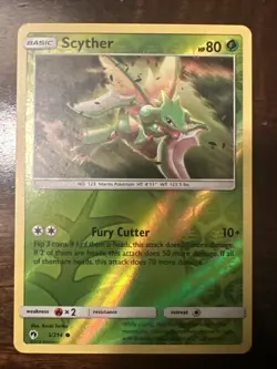 Pokemon Scyther 3/214 SM Lost Thunder Common Reverse Holo Card - Image 1