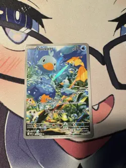 Pokemon TCG Ducklett White Flare 109/086 Illustration Rare Card NM/M Condition - Image 1