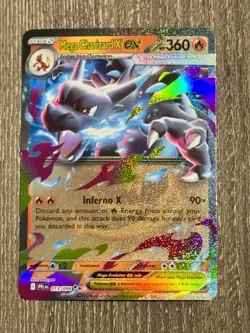 Pokemon TCG Mega Charizard X EX Card 13/94 Phantasmal Flames Double Rare Holo NM - Image 1