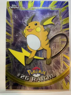 Topps Chrome 2000 Holo Pokemon Raichu #26 Pokemon Card - Image 1