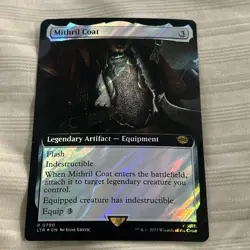 Mithril Coat Extended Art Surge Foil Lord of the Rings Magic The Gathering MTG - Image 1