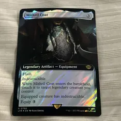 Mithril Coat Extended Art Surge Foil Lord of the Rings Magic The Gathering MTG - Image 2