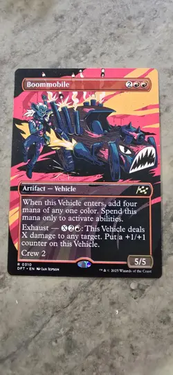 Boommobile (Borderless) Aetherdrift Regular Artifact Vehicle Rare MTG - Image 1