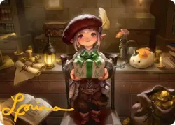 Tataru Taru Gold - NM - MTG Magic Art Series: Final Fantasy - Image 1