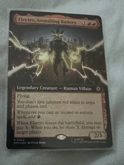 Electro, Assaulting Battery (Extended Art) Marvel's Spider-Man Foil - Image 1