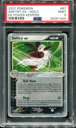 POKEMON TCG - SHIFTRY EX 97/108 PSA 9 EX POWER KEEPERS HOLO RARE - Image 1