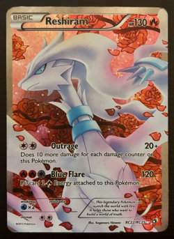 Reshiram RC22/RC25 - Full Art Legendary Treasures Radiant Collection Pokemon TCG - Image 1