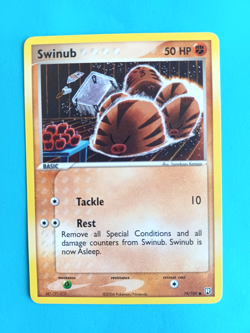 POKEMON EX TEAM ROCKET RETURNS SWINUB #79/109 COMMON VERY LIGHT PLAY - Image 1