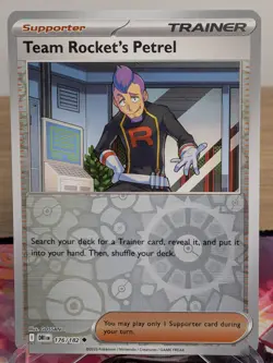 TEAM ROCKET'S PETREL 176/182 UNCOMMON DESTINED RIVALS POKEMON REVERSE HOLO NM - Image 1