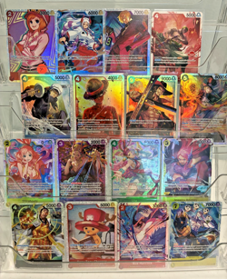 One Piece TCG Super Rare Lot of 12 SR and Rares Foil Cards English One Piece Lot - Image 1