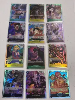 One Piece TCG Super Rare Lot of 12 SR and Rares Foil Cards English One Piece Lot - Image 4