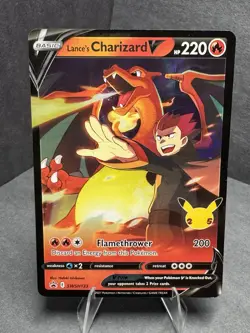 Pokemon TCG: Lance’s Charizard V Celebrations SWSH133 Sword & Shield Promo - Image 1