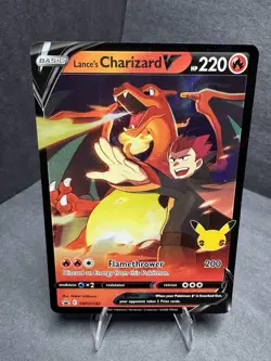 Pokemon TCG: Lance’s Charizard V Celebrations SWSH133 Sword & Shield Promo - Image 2