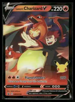 Lance's Charizard V SWSH133 - Sword & Shield Black Star Promo NM - Image 1