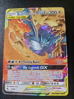 Pokemon TCG: Moltres & Zapdos & Articuno GX 44/68 Hidden Fates Ultra Rare [NM] - Image 1