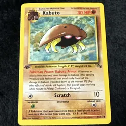 Pokemon TCG Fossil (1st Edition) #50/62 Kabuto LP+ - Image 1