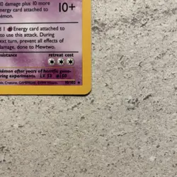 Mewtwo 10/102 Pokemon Card TCG Base Set Unlimited Holo Rare - Image 5