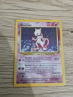🔥 Mewtwo 10/102 🔥 Original Base Set Holo Rare Pokemon Card WOTC 1999 TCG - Image 1