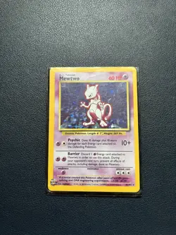 Pokemon TCG Mewtwo 10/102 Holo Rare Card 1999 WOTC Base Set - Image 3