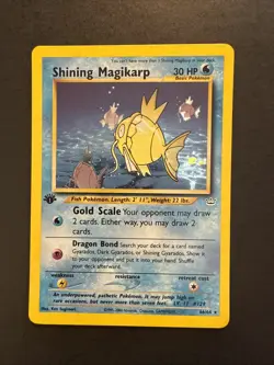 Shining Magikarp 1st Edition 66/64 Neo Revelation Holo Pokemon - Image 1