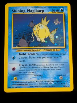 Shining Magikarp -MP Swirl-66/64 Neo Revelation Holo Pokemon TCG - Image 1