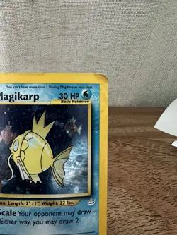 Pokemon Shining Magikarp Holo Card Neo Revelation 66/64 Double Holo Error HP - Image 4