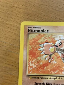 1st Edition Hitmonlee 22/62 Fossil Set Rare Vintage 1999 Pokemon Card - NM - Image 3