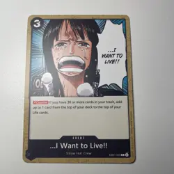 I Want To Live!! EB01-050 Nico Robin One Piece Card Memorial Collection English - Image 1