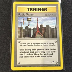 NM Radio Tower 95/105 Neo Destiny Non Holo Rare WotC Vintage Pokemon TCG Card - Image 1