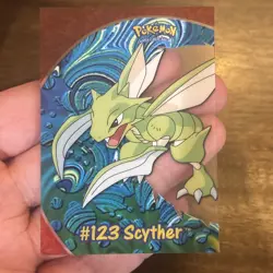 2000 TOPPS POKEMON TV ANIMATION CLEAR CARDS #PC9 SCYTHER - Image 1