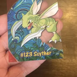 2000 TOPPS POKEMON TV ANIMATION CLEAR CARDS #PC9 SCYTHER - Image 3