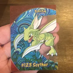 2000 TOPPS POKEMON TV ANIMATION CLEAR CARDS #PC9 SCYTHER - Image 4
