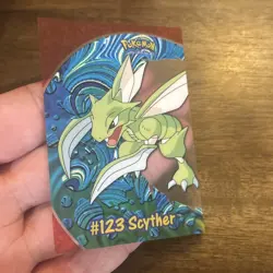 2000 TOPPS POKEMON TV ANIMATION CLEAR CARDS #PC9 SCYTHER - Image 5