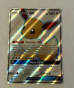 Eevee GX SM242 Black Star Promo Full Art Pokemon Card TCG - Image 1