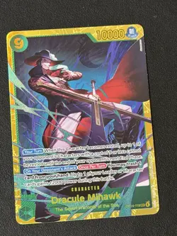 The Azure Sea's Seven #OP14-119 Dracule Mihawk One Piece Card - Image 1