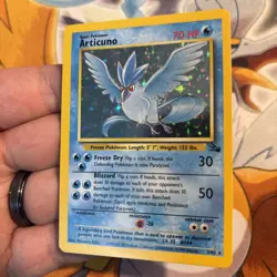 Articuno Holo Rare 2/62 - 1999 Fossil WoTC Pokemon TCG Card Vintage Old School - Image 3