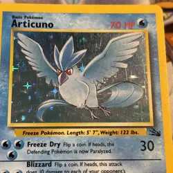 Articuno Holo Rare 2/62 - 1999 Fossil WoTC Pokemon TCG Card Vintage Old School - Image 4