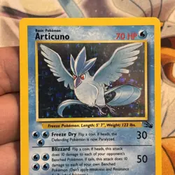 Articuno Holo Rare 2/62 - 1999 Fossil WoTC Pokemon TCG Card Vintage Old School - Image 5