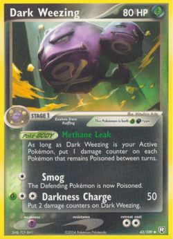 Dark Weezing 42/109 EX Team Rocket Returns Regular Pokemon Card - Image 1