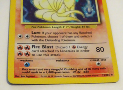 Pokemon TCG Ninetales Base Set 12/102 Holo Unlimited Holo Rare MP Card - Image 3