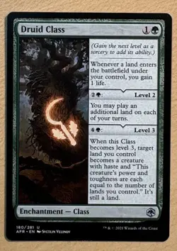 MTG Druid Class Card, Adventures In Forgotten Realms - Image 1